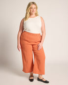 Mandarin $|& W. by Wantable Gauze Wide Leg Pant - UGC On Fig