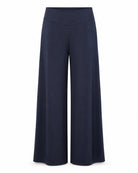 Navy $|& W. by Wantable Scuba Knit Wide Leg Pant - Hanger Side