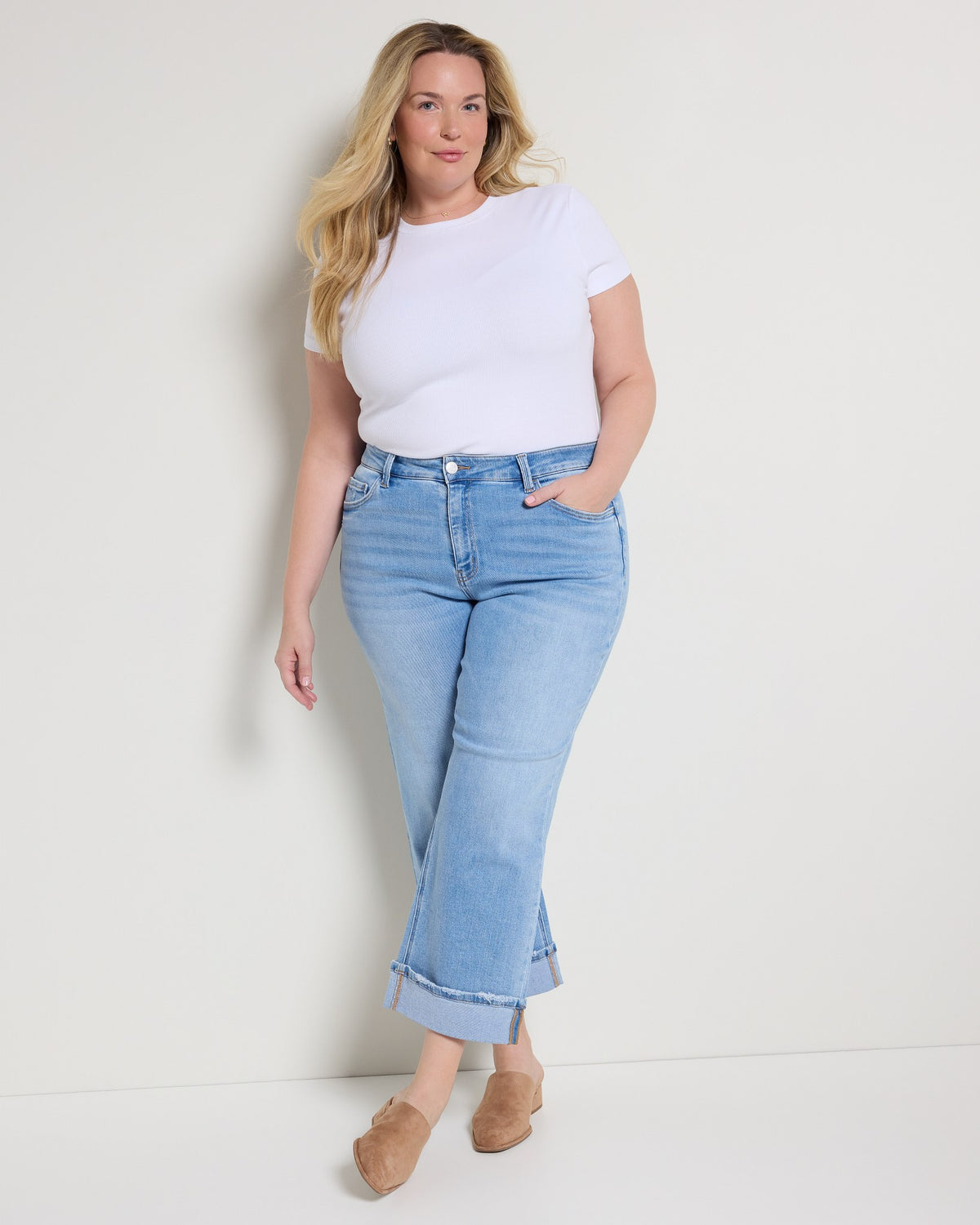 Energetic $|& Lovervet Mid Rise Cuffed Slim Wide - UGC On Fig