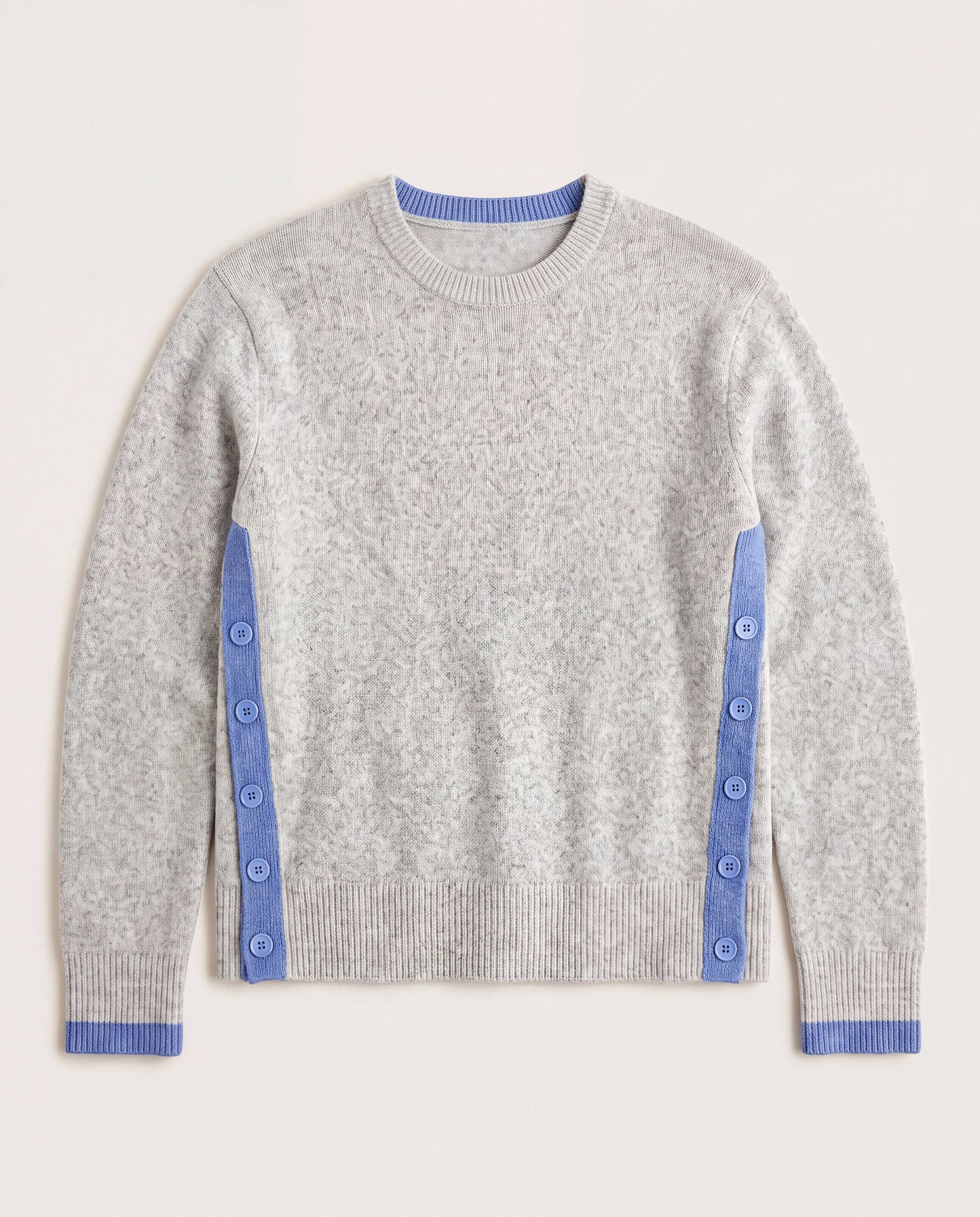 Heather Grey $|& N2C Not Too Casual Ladies Crew Neck Sweater - Hanger Detail