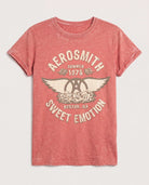Chili Pepper $|& Recycled Karma Aerosmith Burn Out Tee - Hanger Detail
