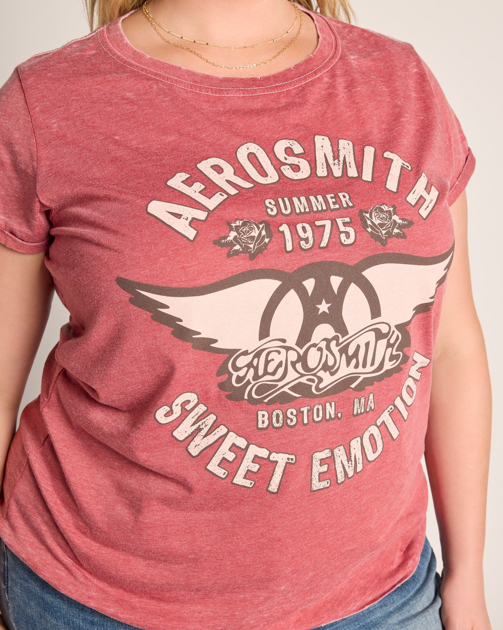 Chili Pepper $|& Recycled Karma Aerosmith Burn Out Tee - SOF Full Front