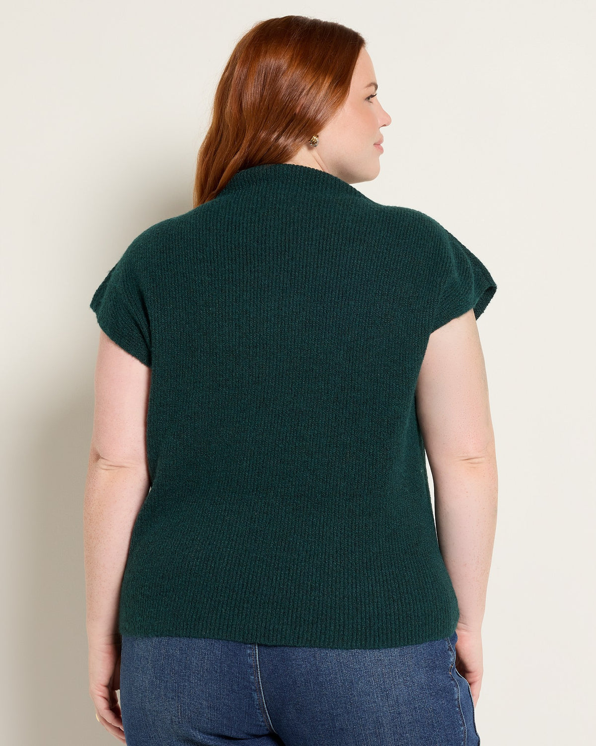 Pine $|& SEAS Kendall Mock Neck - SOF Back