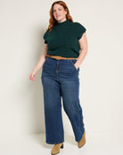 Rip Tide $|& SEAS Beck High Rise Seamed Wide Leg Jean - UGC On Fig