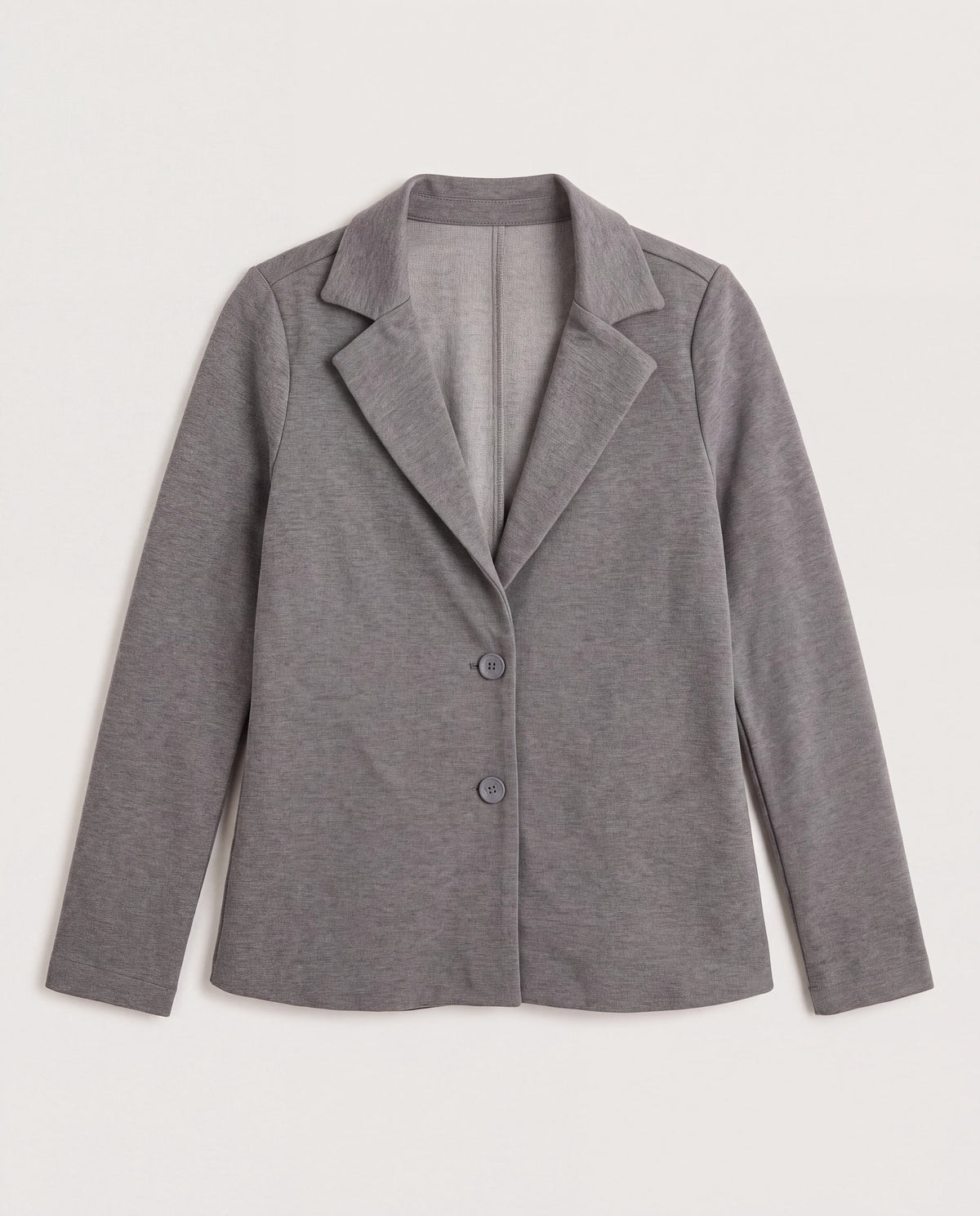 Heather Taupe $|& Citrus Isabella Sweater Knit Blazer - Hanger Detail