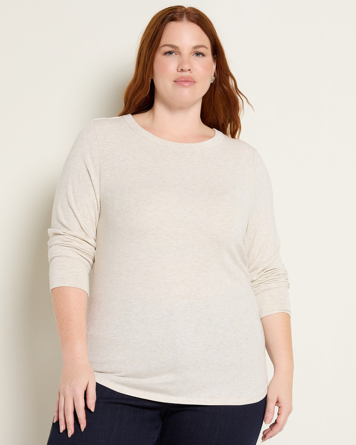 Sand Heather $|& Thread & Supply Stacy Top - SOF Front