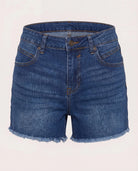 Dark Wash $|& Vigoss Seam Detail Cut Off Short - Hanger Detail