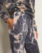 Black/Peach $|& SEAS Lara Drawstring Pant - SOF Full Front