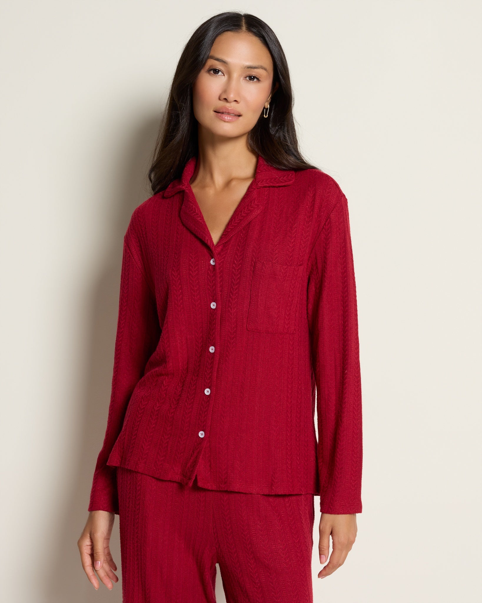 Elderberry $|& SEAS Cherish Sleep Shirt - SOF Front