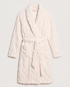 Cream $|& SEAS Cozy Saturdays Robe - Hanger Detail