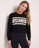 Black $|& Interval Apres Crew Neck Sweater - VOF Front