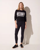 Black $|& Interval Apres Crew Neck Sweater - UGC On Fig