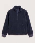 Navy $|& Interval Off Season Fleece 1/4 Zip - Hanger Detail