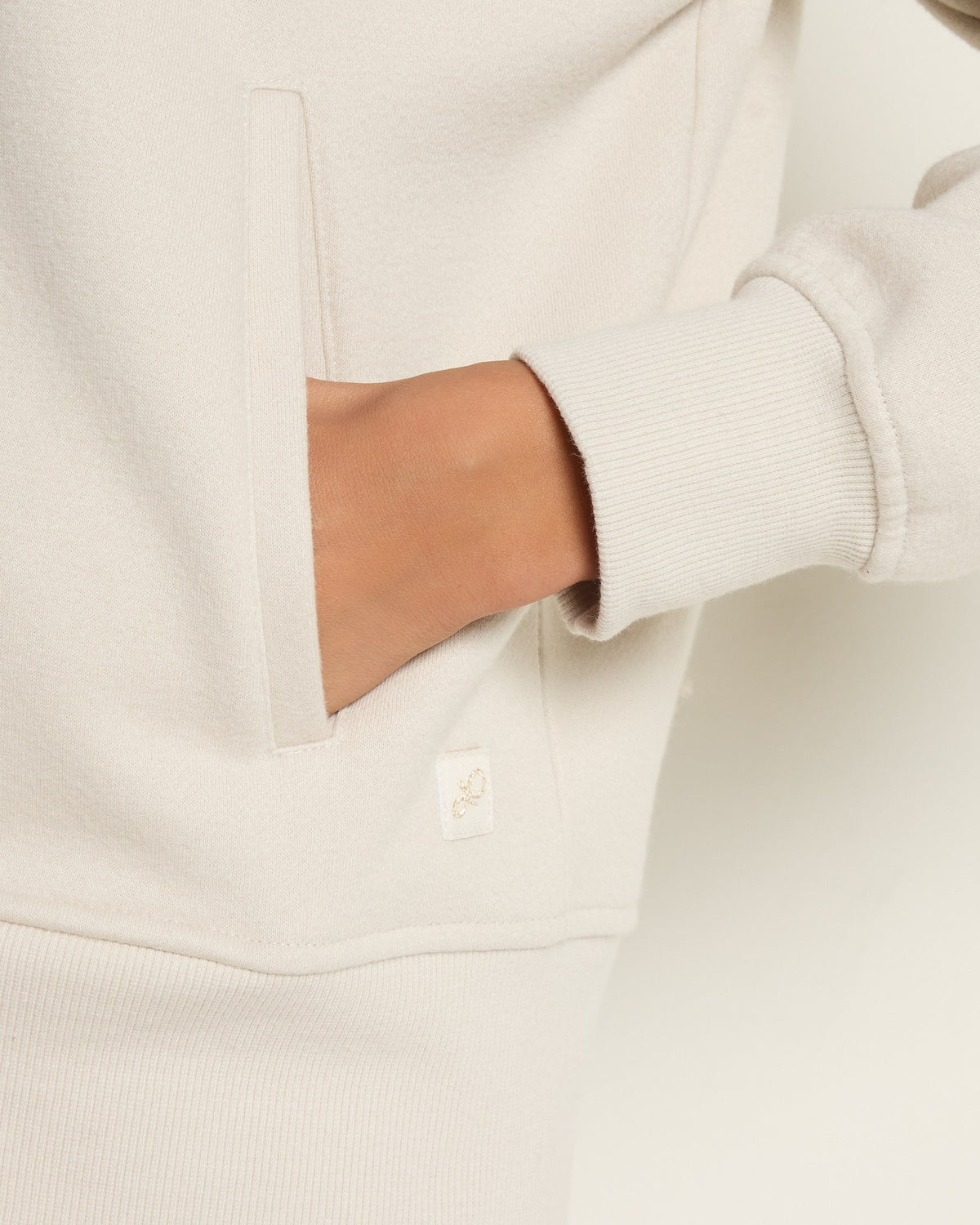Cream $|& Interval All Star Full Zip Hoodie - VOF Front