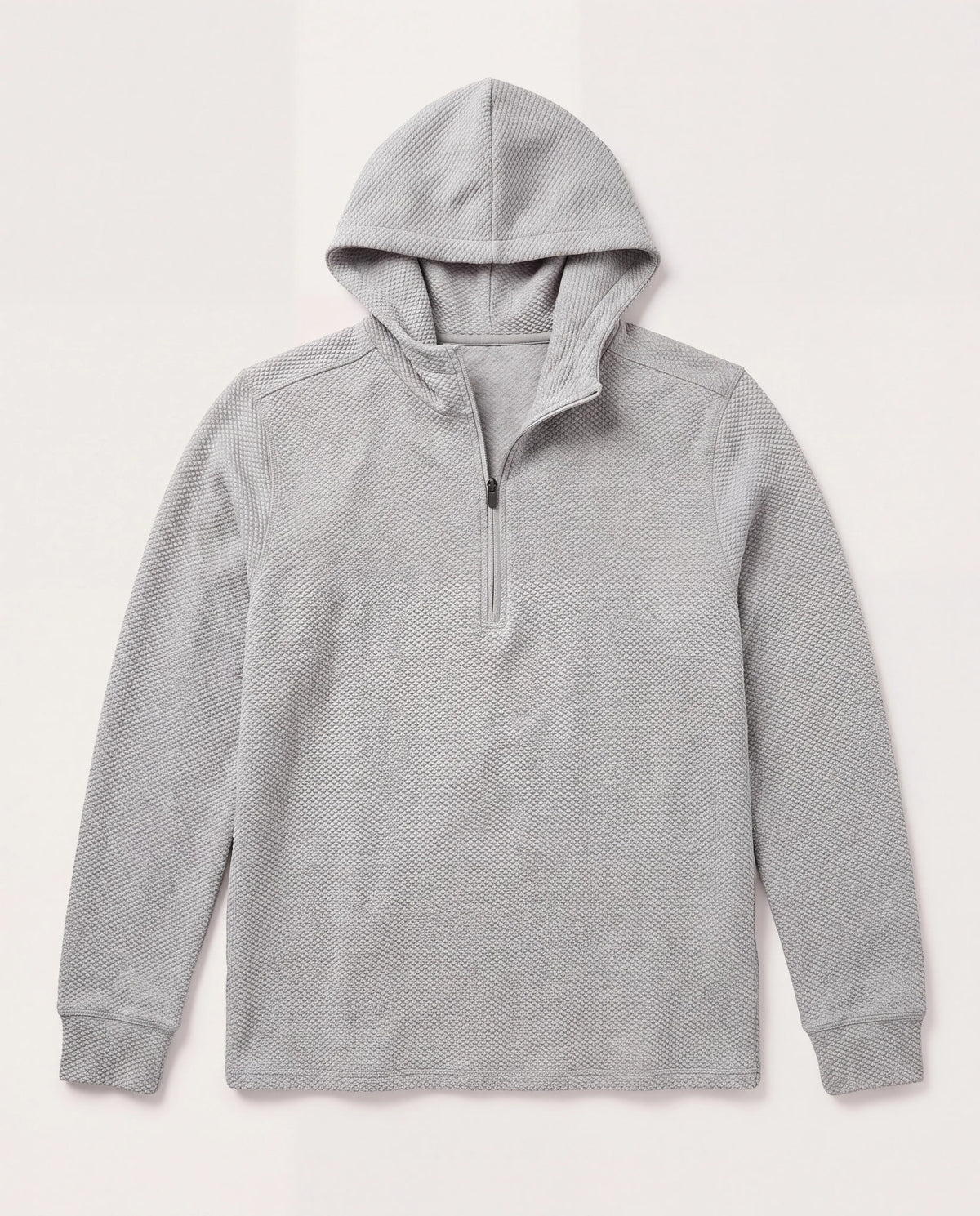 Light Grey $|& N2C Not Too Casual Textured Hoodie - Hanger Detail