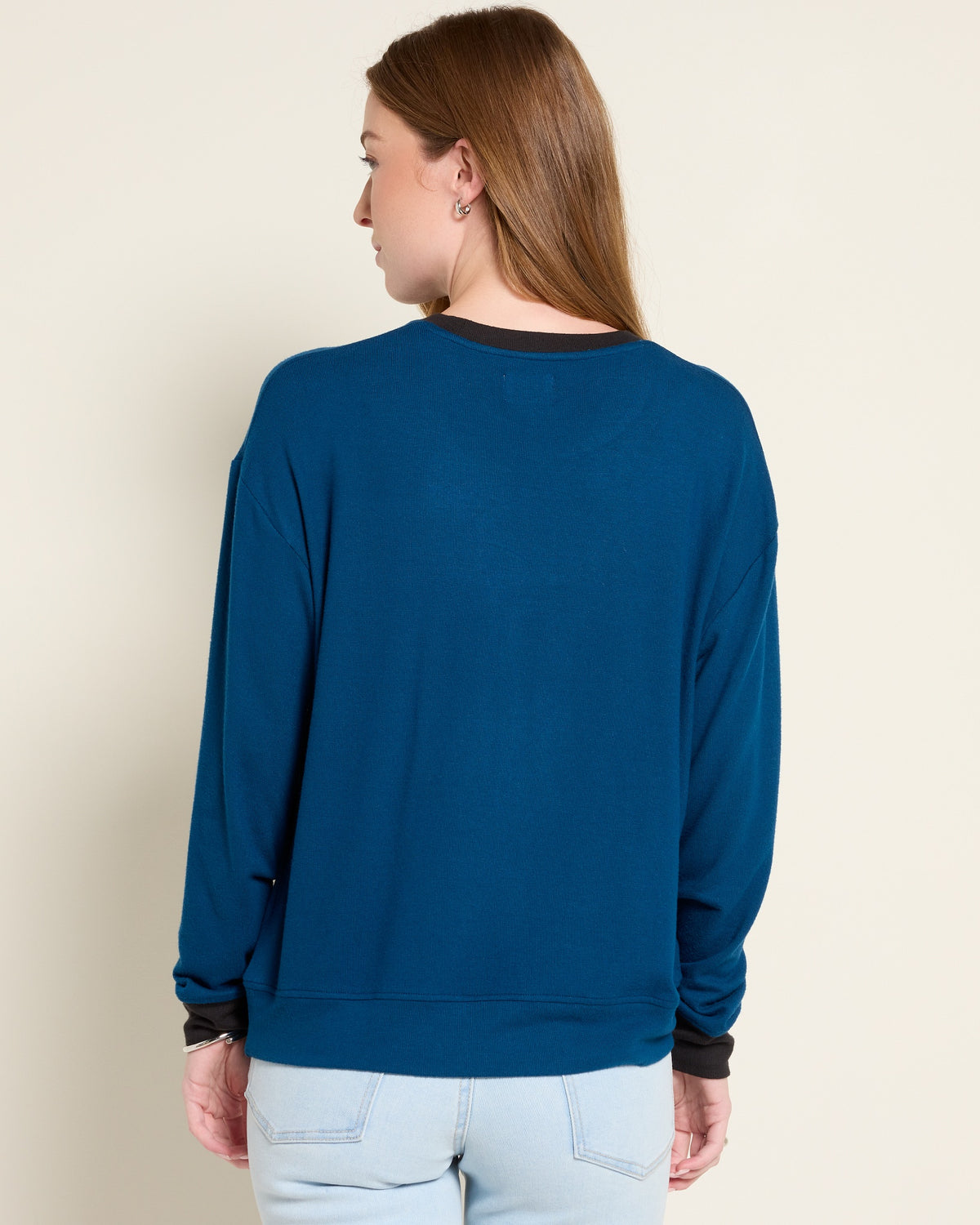 Storm Indigo Black $|& SEAS Pippy Long Sleeve Top - SOF Back