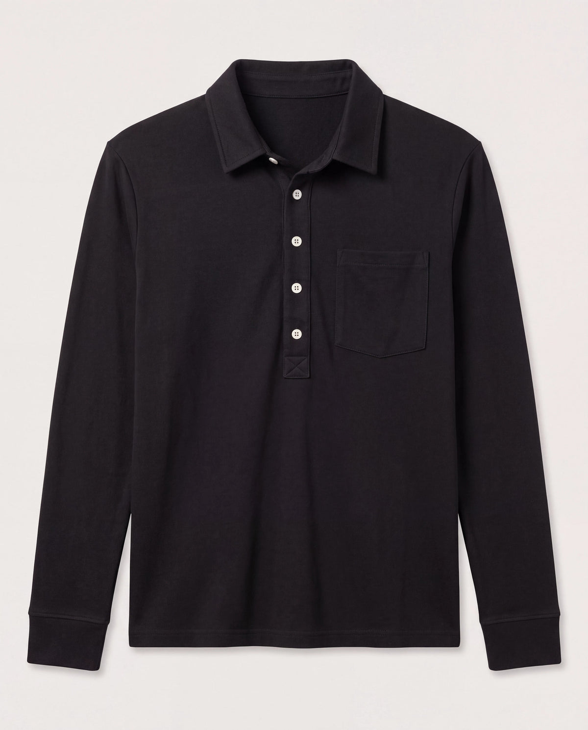Black $|& SEAS Amber Button Down - Hanger Detail