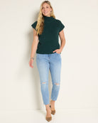 Pine $|& SEAS Kendall Mock Neck Pullover - UGC On Fig