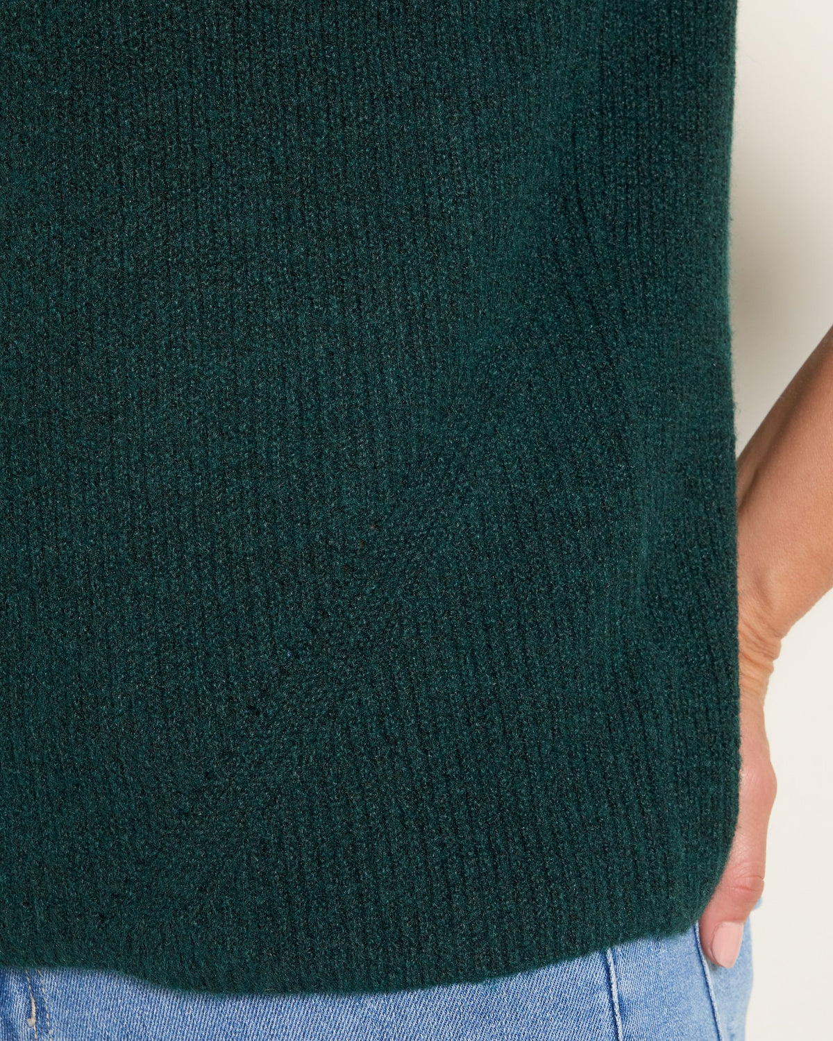 Pine $|& SEAS Kendall Mock Neck Pullover - VOF Front