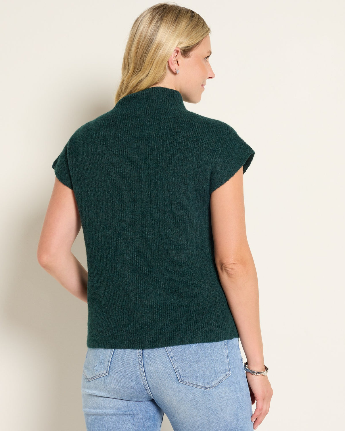 Pine $|& SEAS Kendall Mock Neck Pullover - SOF Back