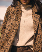 Sandstone $|& SEAS Kendall Mock Neck Pullover - SOF Side