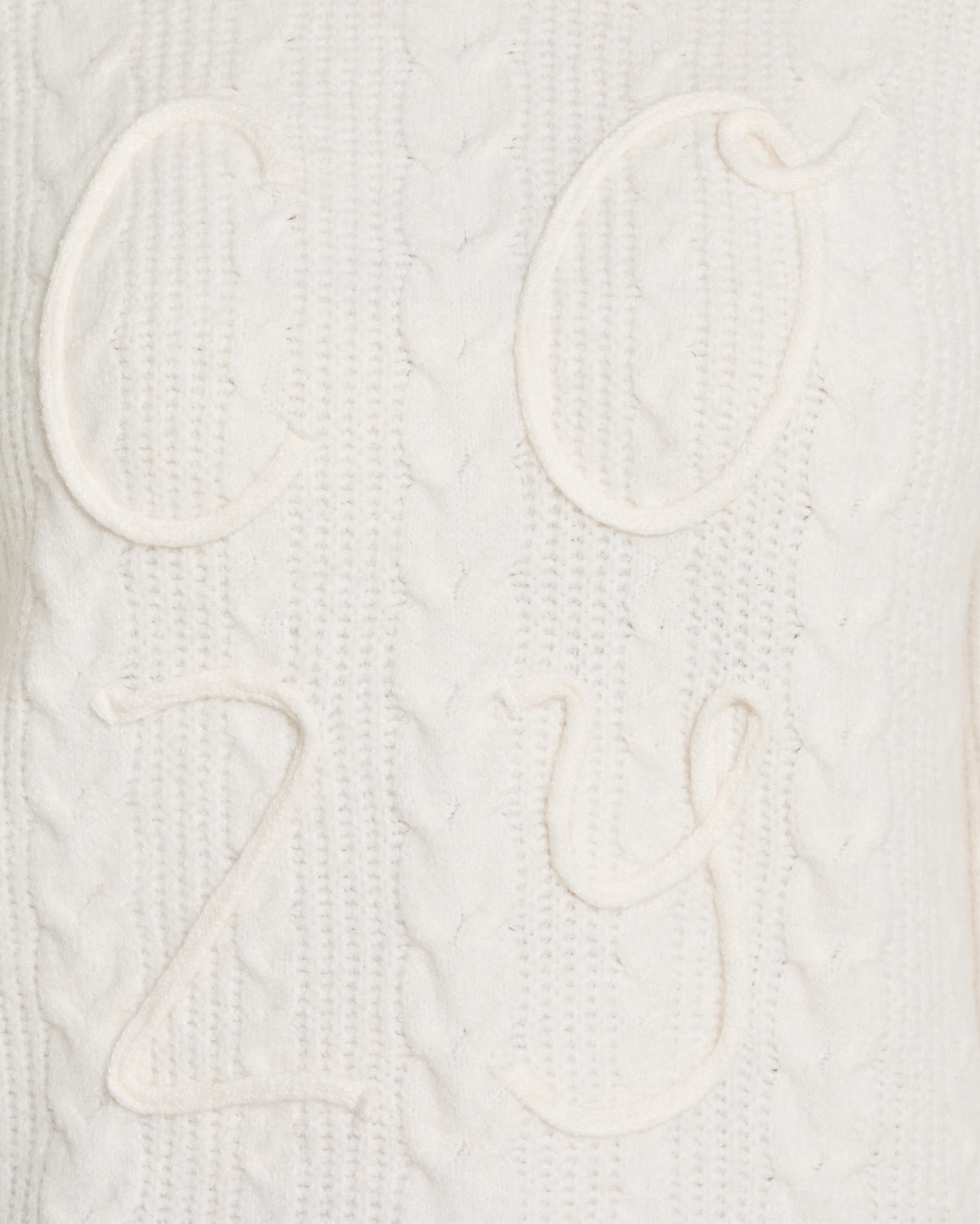 Cream $|& SEAS Love Note Cable Knit Sweater - SOF Full Front