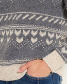 Obsidian $|& SEAS Mojave Pullover Sweater - VOF Front