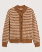 Wet Sand $|& SEAS Aster Turtleneck Cardigan - Hanger Detail