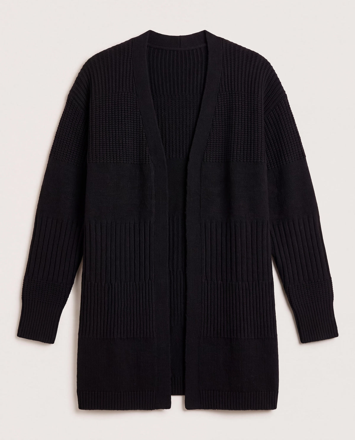 Black $|& SEAS Emma Drop Sleeve Cardigan - Hanger Detail