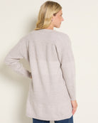 Sandstone $|& SEAS Emma Drop Sleeve Cardigan - SOF Back