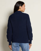Storm Indigo $|& SEAS Kimmy Double Breasted Cardigan - SOF Back