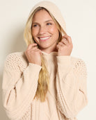 Almond $|& Herizon Traverse Cable Knit Hoodie - SOF Full Front