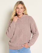 Mink $|& Herizon Traverse Cable Knit Hoodie - SOF Front