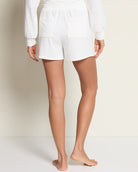 Ivory $|& Bobeau Brushed Poly Rayon Jersey Patch Pocket Shorts - SOF Back