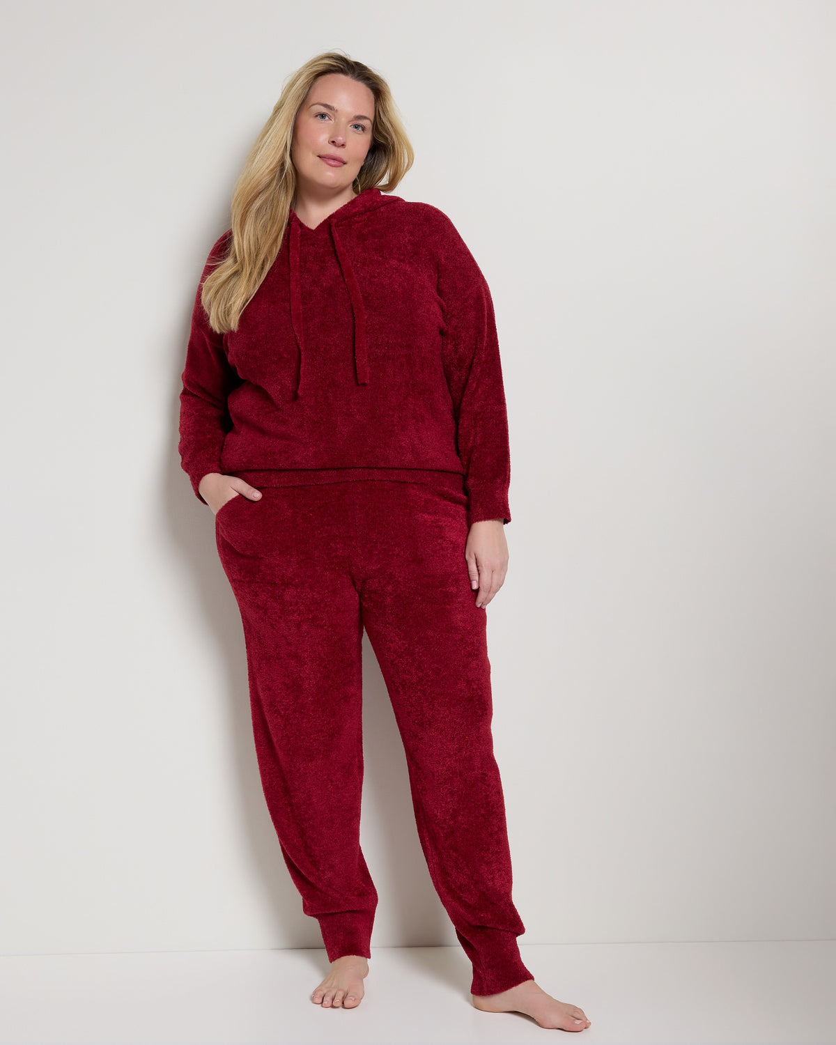 Rhubarb $|& Bobeau Cozy Dream Hoodie and Jogger Set - SOF Front