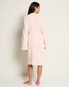 Dusty Pink/Ivory $|& Bobeau Cozy Dream Whipstitch Robe - SOF Back