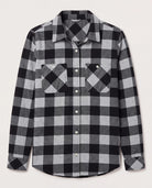 Grey Black Plaid $|& Thread & Supply Lewis Plaid Shirt - Hanger Detail