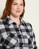Grey Black Plaid $|& Thread & Supply Lewis Plaid Shirt - SOF Full Front