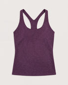 Plum Heather $|& Interval Flowheather Harper High Hip Tank - Hanger Detail