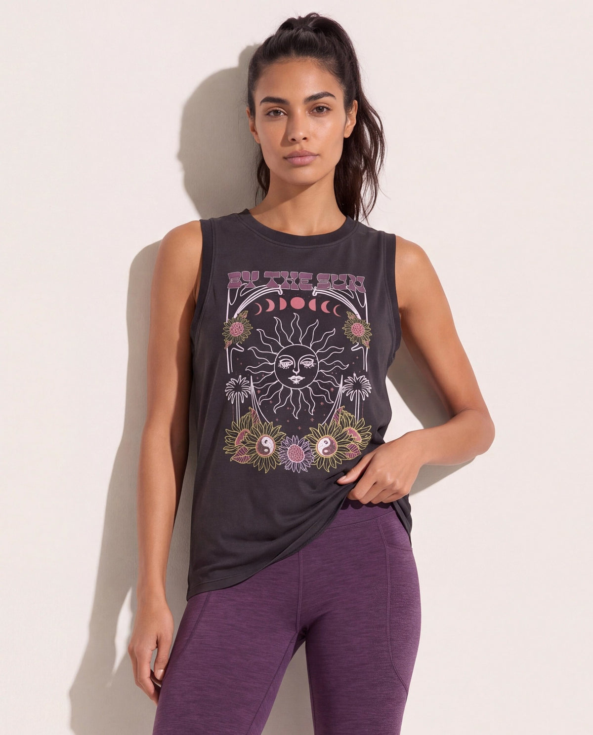 Faded Black $|& Interval Terrain Muscle Tank - SOF Front