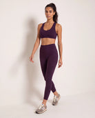 Plum Heather $|& Interval Flowheather Sculpt Addison Sports Bra - UGC On Fig