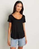 Black $|& W. by Wantable The Double Take Tee - SOF Front