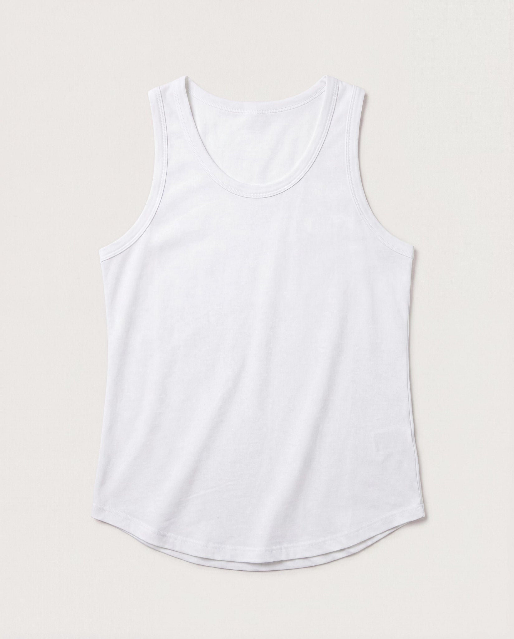 Optic White $|& W. by Wantable The Anywhere Essential Tank - Hanger Detail