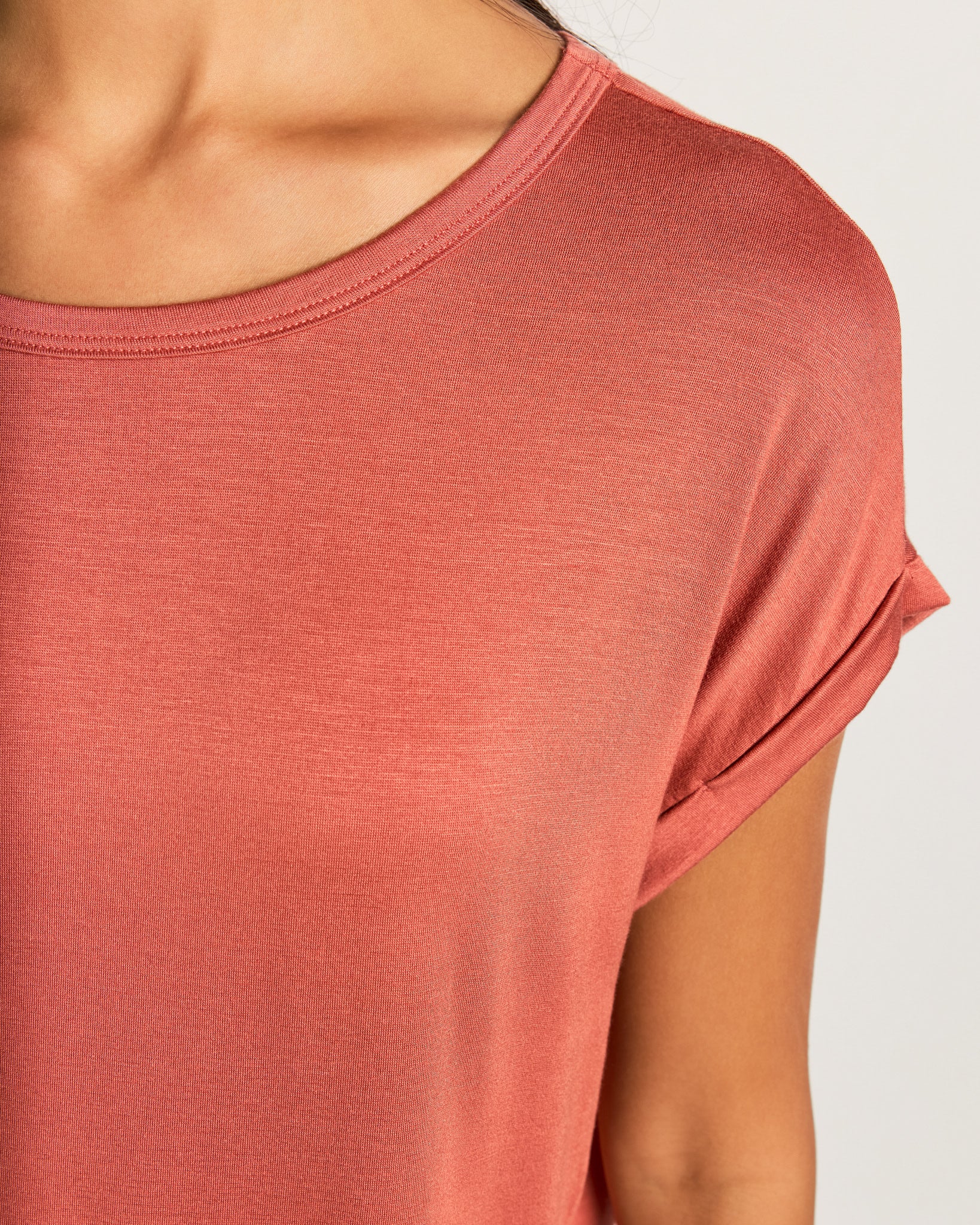 Etruscan Red $|& W. by Wantable The Dolman Easy Tee - SOF Full Front