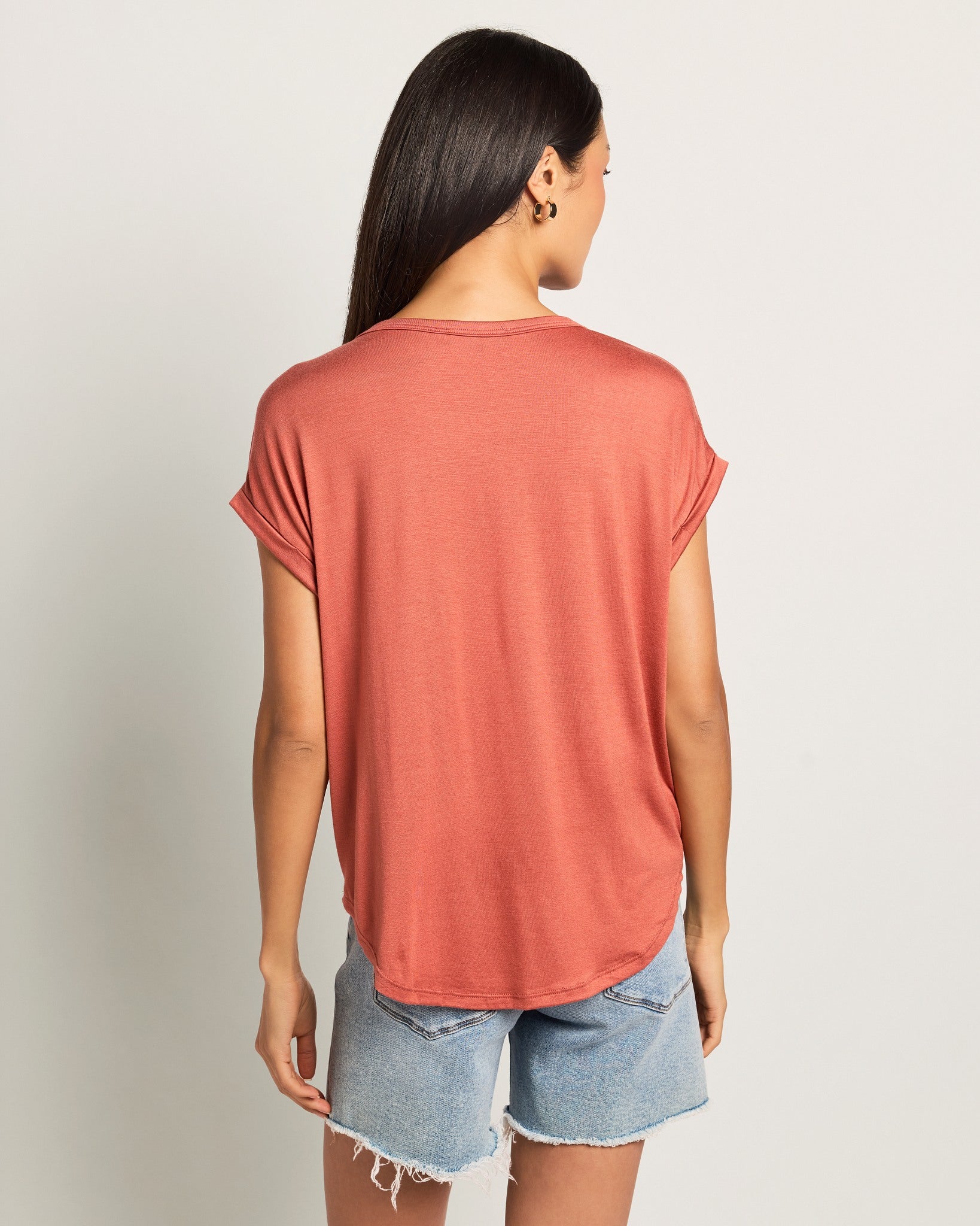 Etruscan Red $|& W. by Wantable The Dolman Easy Tee - SOF Back