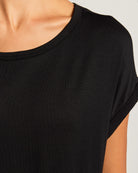 Black $|& W. by Wantable The Dolman Easy Tee - SOF Full Front