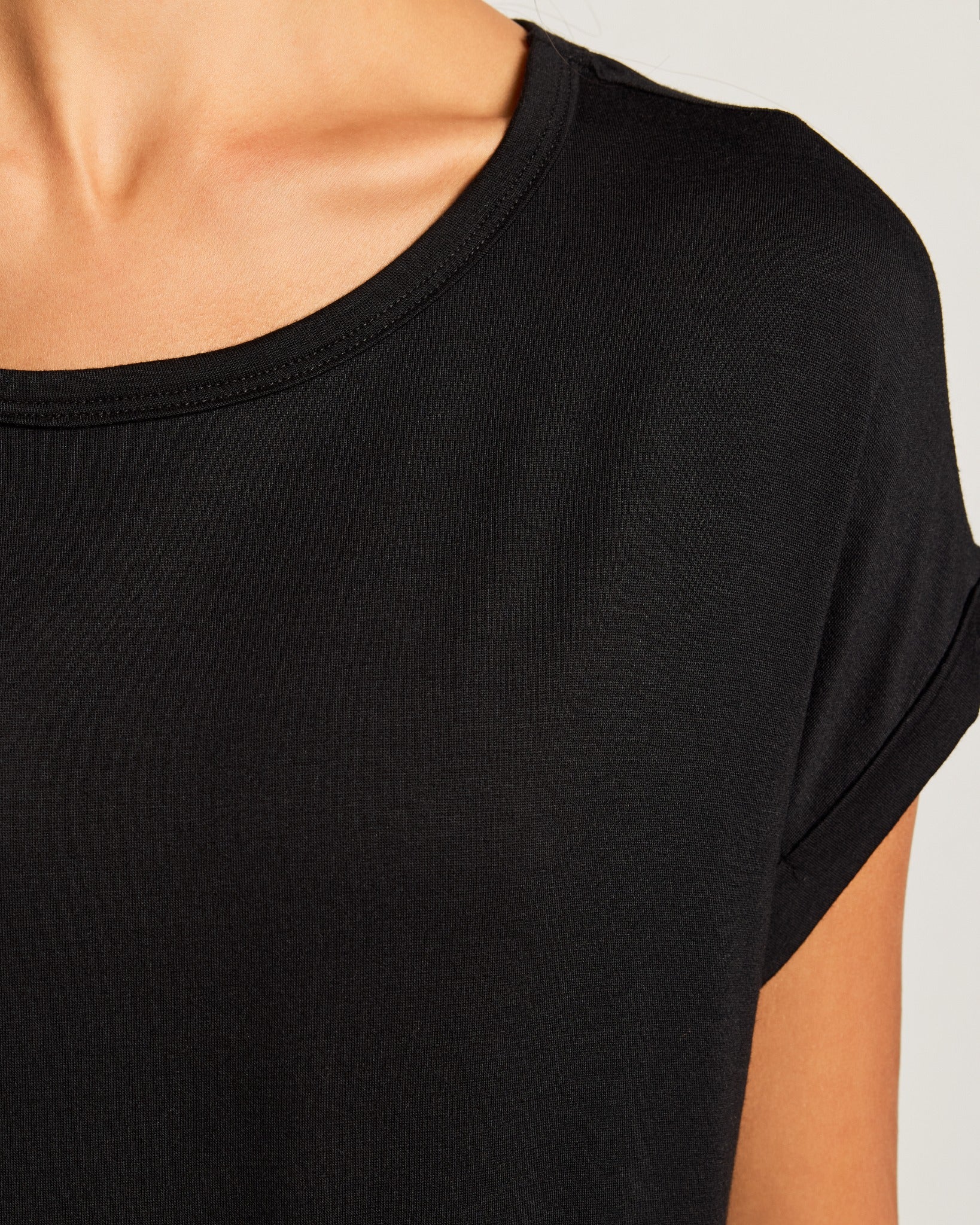 Black $|& W. by Wantable The Dolman Easy Tee - SOF Full Front