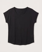 Black $|& W. by Wantable The Dolman Easy Tee - Hanger Detail