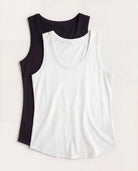 Black/White 2 Pack $|& W. by Wantable The Anywhere Essential Tank