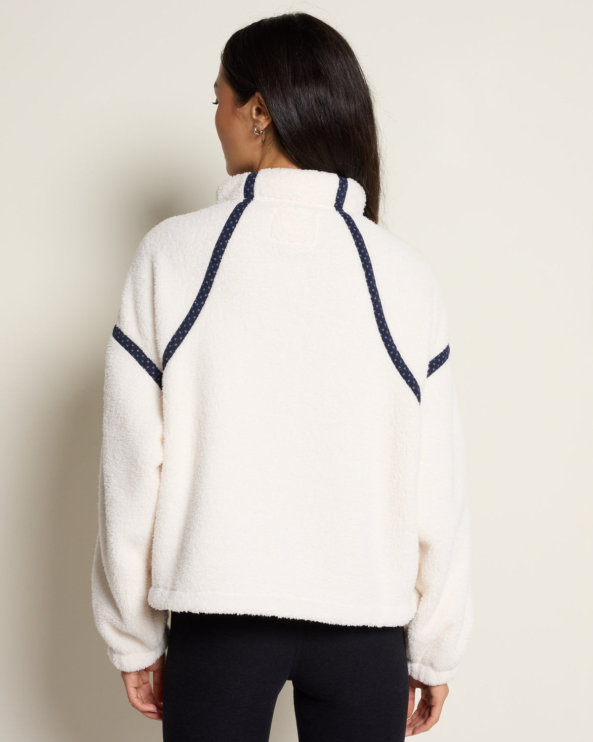Ivory Blue Combo $|& Thread & Supply On The Go 1/4 Zip Pullover - SOF Back